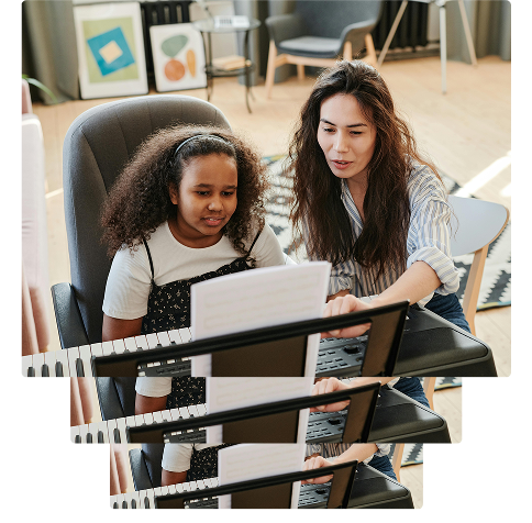 Students learning
